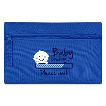 Baby loading - please wait - Trousse - bleu royal - Devant