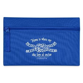 Boat Knot White - Federtasche - Royalblau - Vorne