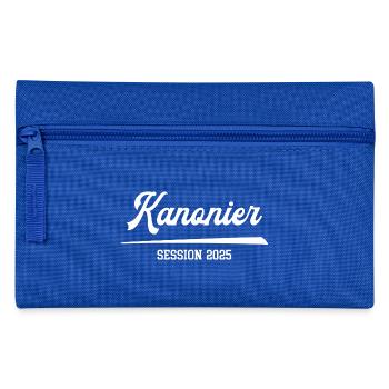 Karneval 2025 Kanonier Fasching Umzug Verein - Federtasche - Royalblau - Vorne