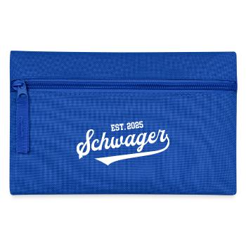 Schwager 2025 Hochzeit JGA's Junggesellenabschied - Federtasche - Royalblau - Vorne