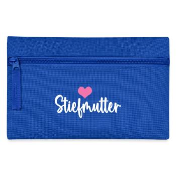 Stiefmama Bonus Mama Mutter Muttertag Stiefmutter - Federtasche - Royalblau - Vorne