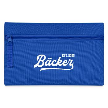 Bäcker 2025 Ausbildung Lehre Beruf Bäckerei Azubi - Federtasche - Royalblau - Vorne