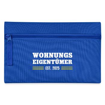 Wohnungseigentümer 2025 Wohnung Eigentümer - Federtasche - Royalblau - Vorne