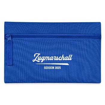 Zugmarschall Karneval 2025 Fasching Prinzengarde - Federtasche - Royalblau - Vorne