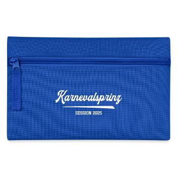 Karnevalsprinz Kostüm Karneval 2025 Kölle Fasching - Federtasche - Royalblau - Vorne