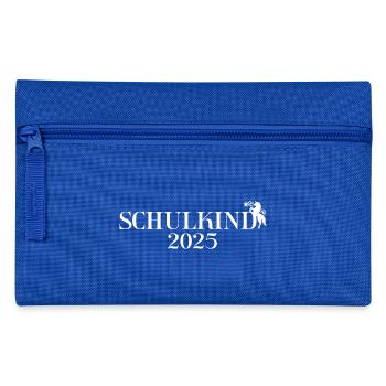 Schulkind Schüler Schülerin Einschulung 2025 - Federtasche - Royalblau - Vorne