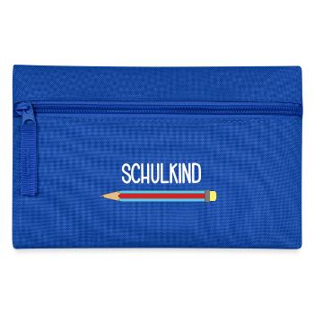 Schulkind Schüler Schülerin Schule Outfit - Federtasche - Royalblau - Vorne