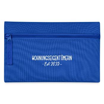 Wohnungseigentümerin 2025 Wohnung Eigentümerin - Federtasche - Royalblau - Vorne