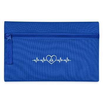 Waage Sternzeichen Geburtstag September Oktober - Federtasche - Royalblau - Vorne