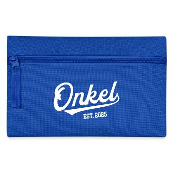 Onkel 2025 Jubiläum Patenonkel Lieblingsonkel - Federtasche - Royalblau - Vorne