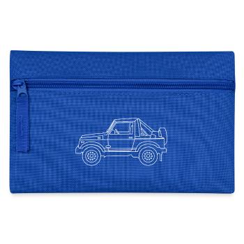 Samurai White 4X4 - Pencil Case - royal blue - Front