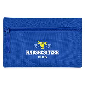 Hausbesitzer 2025 Homeowner Eigentümer Hausherr - Federtasche - Royalblau - Vorne