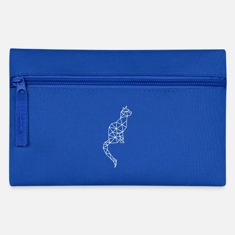 Katzen TShirt Geschenk Katzenmotiv Süße Katze - Federtasche - Royalblau