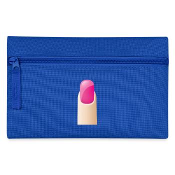 Smiley Fingernail - Pencil Case - royal blue - Front