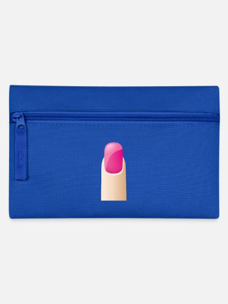 Smiley Fingernail - Federtasche - Royalblau