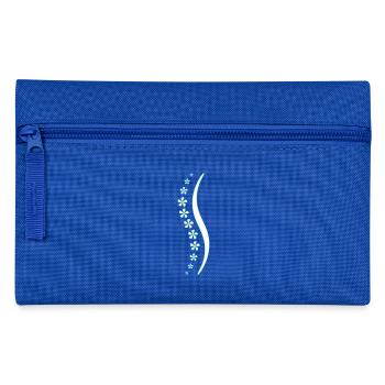 Flower spine blue - Pencil Case - royal blue - Front