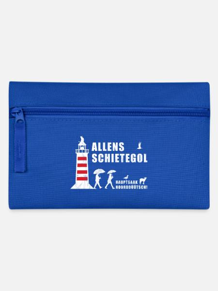 Allens Schietegol | Plattdeutsch Norddeutsch Moin - Federtasche - Royalblau