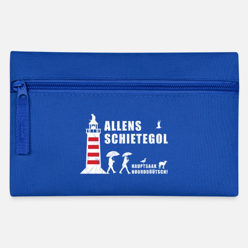 Allens Schietegol | Plattdeutsch Norddeutsch Moin - Federtasche - Royalblau