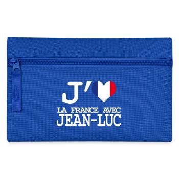I love France with Jean Luc - Pencil Case - royal blue - Front