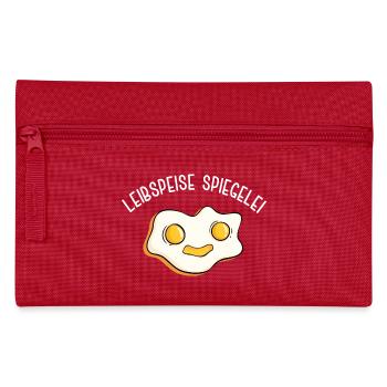 Spiegelei Leibspeise Kochen Lieblingsgericht Eier - Federtasche - Rot - Vorne