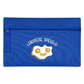 Spiegelei Leibspeise Kochen Lieblingsgericht Eier - Federtasche - Royalblau - Vorne