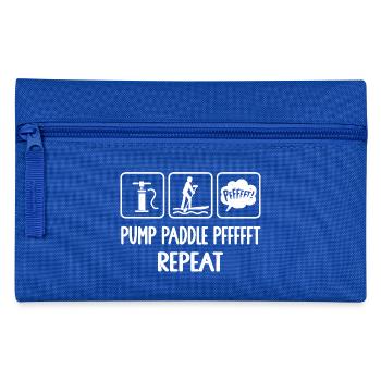 Stand Up Paddling, Stand Up Paddle, SUP Paddler, - Federtasche - Royalblau - Vorne