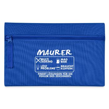 Maurer - Federtasche - Royalblau - Vorne