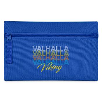 Valhalla Walhalla Viking Wikinger - Federtasche - Royalblau - Vorne