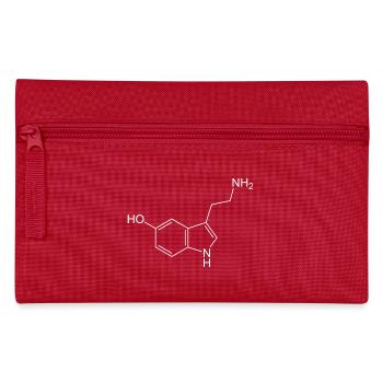 Serotonin structural formula - Pencil Case - red - Front