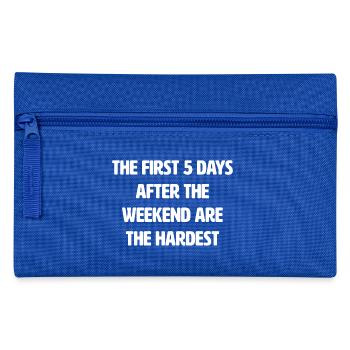 Lustig Lustiger Spruch Funny Geschenk Lustige - Federtasche - Royalblau - Vorne