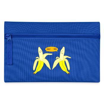Zwei Lustige Bananen - Federtasche - Royalblau - Vorne