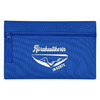 Hörakustikerin Rente Rentnerin Hoerakustikerin - Federtasche - Royalblau - Vorne