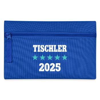 Tischler 2025 Ausbildung Meister Azubi Lehre - Federtasche - Royalblau - Vorne