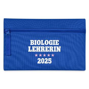 Biologie Lehrerin Biolehrerin Biologielehrerin Bio - Federtasche - Royalblau - Vorne