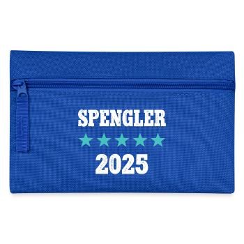 Spengler 2025 Ausbildung Prüfung Meister Azubi - Federtasche - Royalblau - Vorne