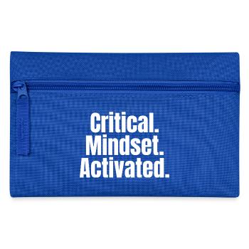 Critical Mindset Activated – Mindset Shirt - Pencil Case - royal blue - Front