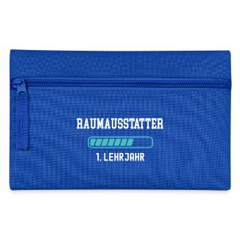 Raumausstatter Ausbildung 1 Lehrjahr 1. Berufsjahr - Federtasche - Royalblau - Vorne