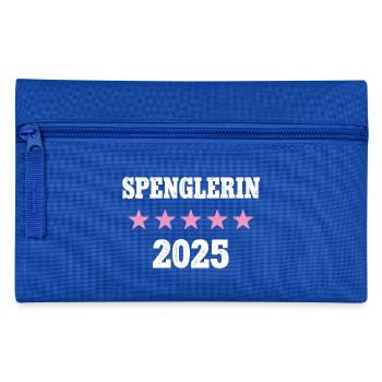 Spenglerin 2025 Neuer Job Arbeit Ausbildung Lehre - Federtasche - Royalblau - Vorne
