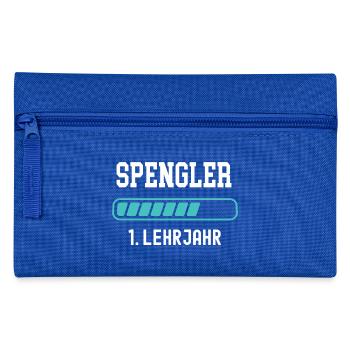 Spengler Ausbildung 1 Lehrjahr 1. Ausbildungsjahr - Federtasche - Royalblau - Vorne