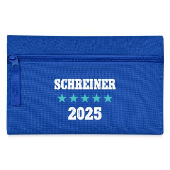 Schreiner 2025 Ausbildung Prüfung Meister Azubi - Federtasche - Royalblau - Vorne