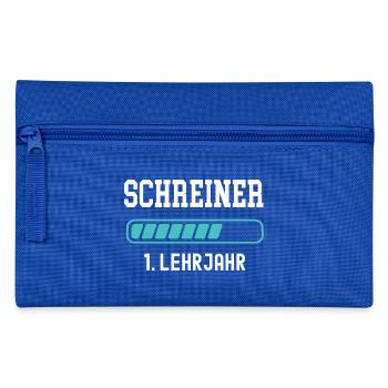 Schreiner Ausbildung 1 Lehrjahr 1. Ausbildungsjahr - Federtasche - Royalblau - Vorne