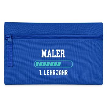 Maler Ausbildung 1 Lehrjahr 1. Ausbildungsjahr - Federtasche - Royalblau - Vorne