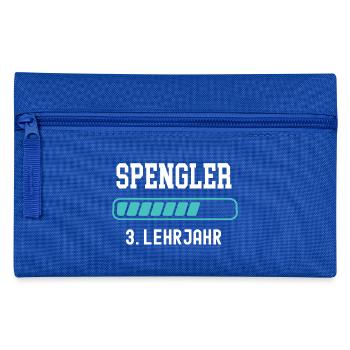 Spengler Ausbildung 3 Lehrjahr 3. Ausbildungsjahr - Federtasche - Royalblau - Vorne