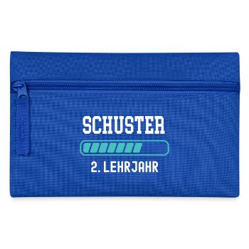 Schuster Ausbildung 2 Lehrjahr 2. Ausbildungsjahr - Federtasche - Royalblau - Vorne
