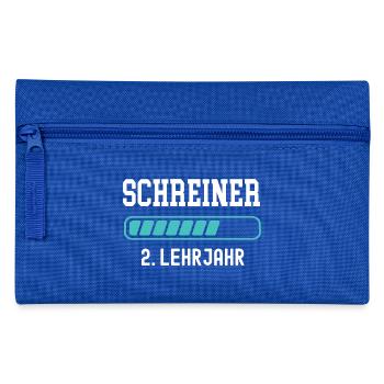 Schreiner Ausbildung 2 Lehrjahr 2. Ausbildungsjahr - Federtasche - Royalblau - Vorne