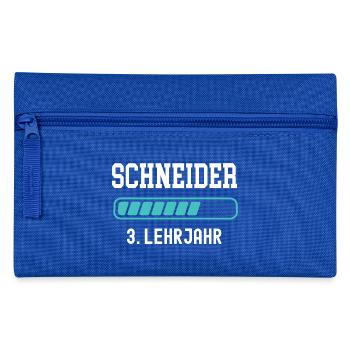Schneider Ausbildung 3 Lehrjahr 3. Ausbildungsjahr - Federtasche - Royalblau - Vorne