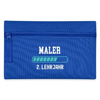 Maler Ausbildung 2 Lehrjahr 2. Ausbildungsjahr - Federtasche - Royalblau - Vorne