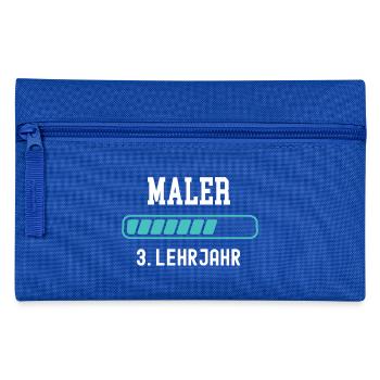 Maler Ausbildung 3 Lehrjahr 3. Ausbildungsjahr - Federtasche - Royalblau - Vorne