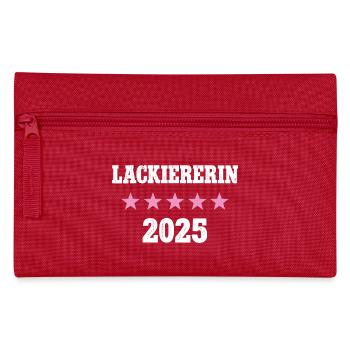 Lackiererin 2025 Neuer Job Arbeit Ausbildung Lehre - Federtasche - Rot - Vorne