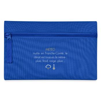 Franche Comté Humour Météo B - Trousse - bleu royal - Devant